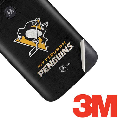 NHL Pittsburgh Penguins Distressed Moto E5 Play Skin